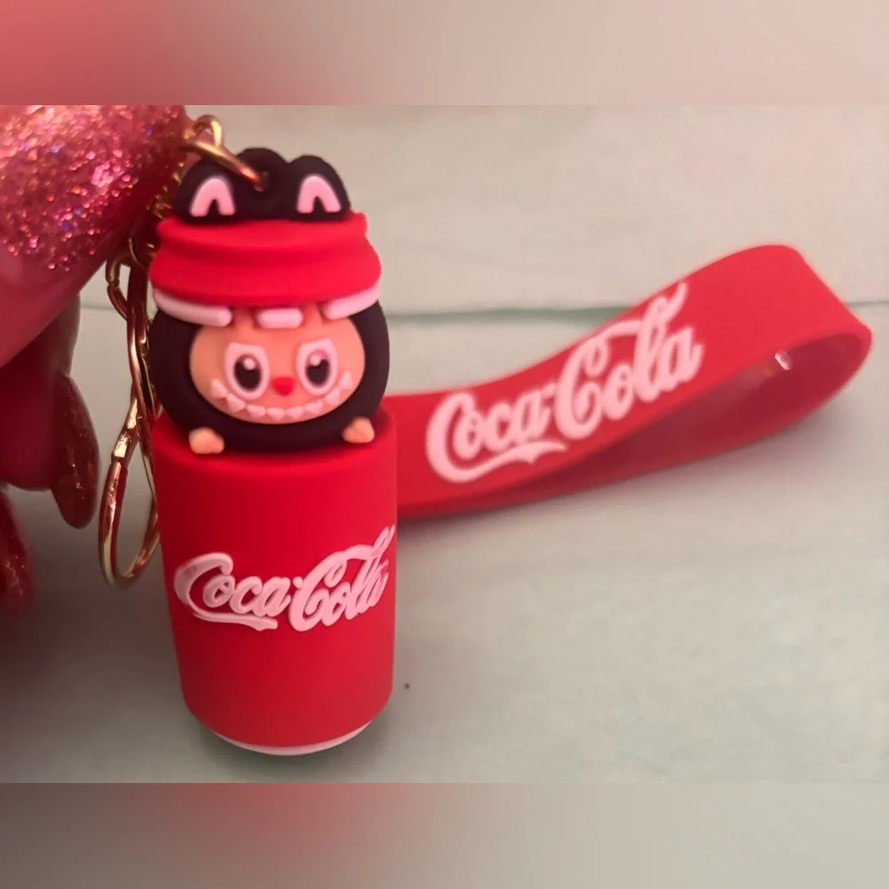 Coca Cola Labubu Collectible Bag Charm